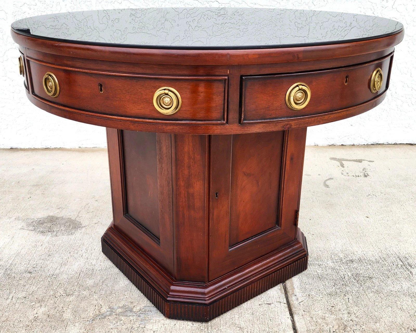 Ralph Lauren Mahogany Library Center Table For Sale 3