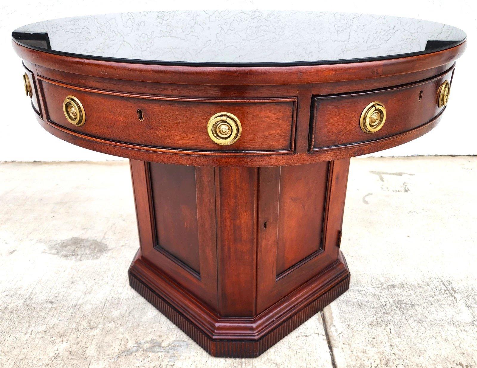 Ralph Lauren Mahogany Library Center Table For Sale 4