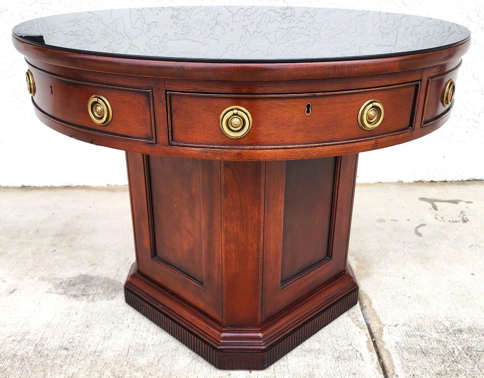 Ralph Lauren Mahogany Library Center Table For Sale 6