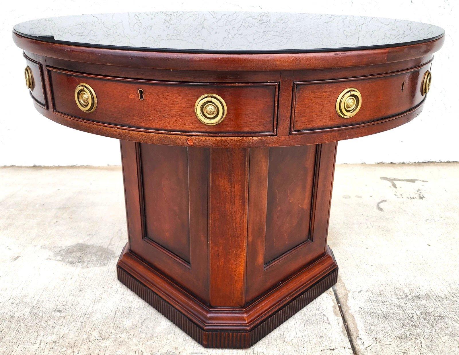 Ralph Lauren Mahogany Library Center Table For Sale 7