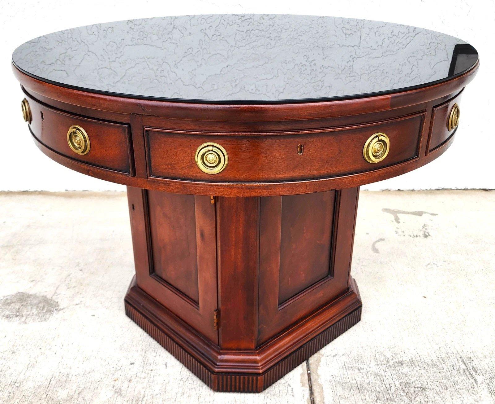Ralph Lauren Mahogany Library Center Table For Sale 8