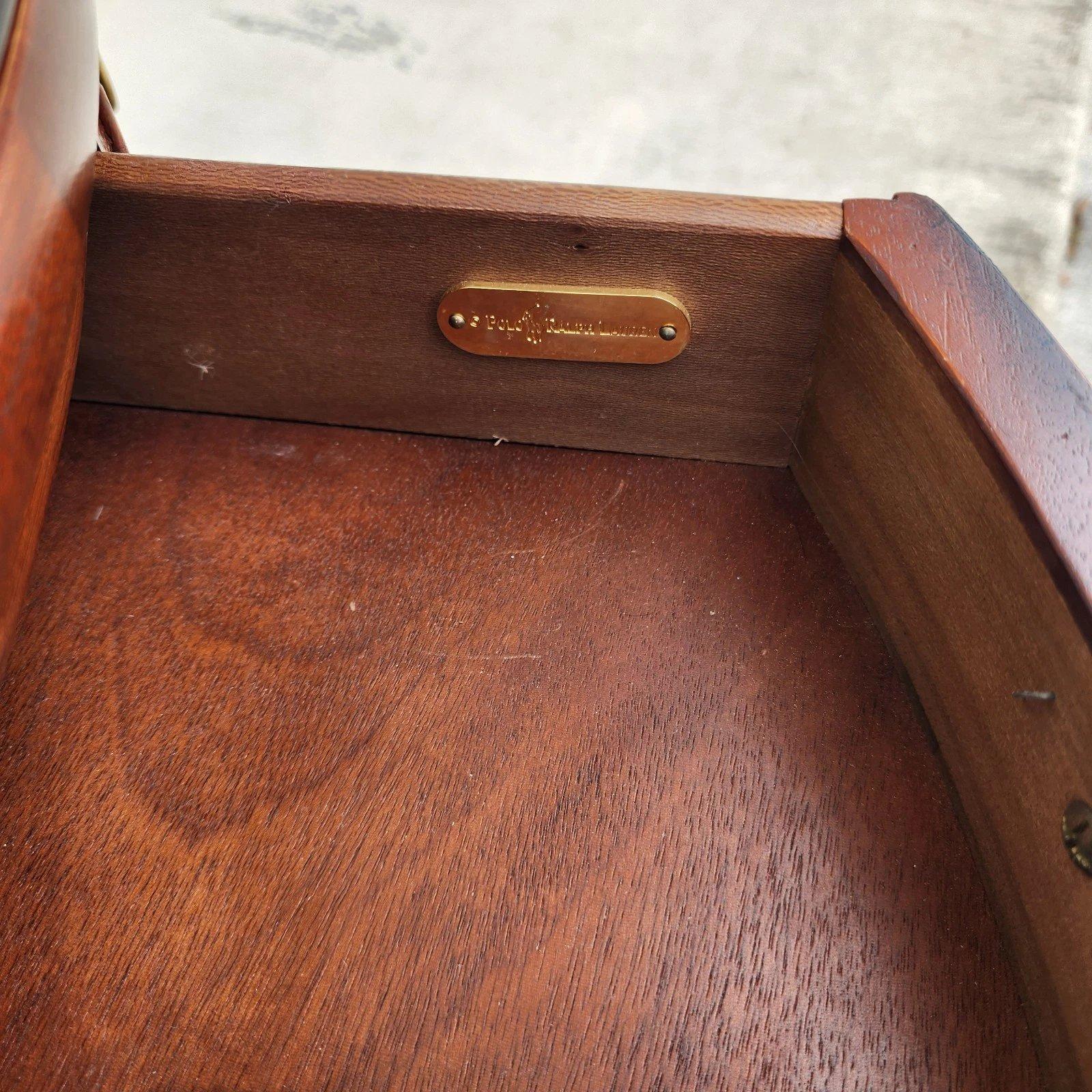 Ralph Lauren Mahogany Library Center Table For Sale 9