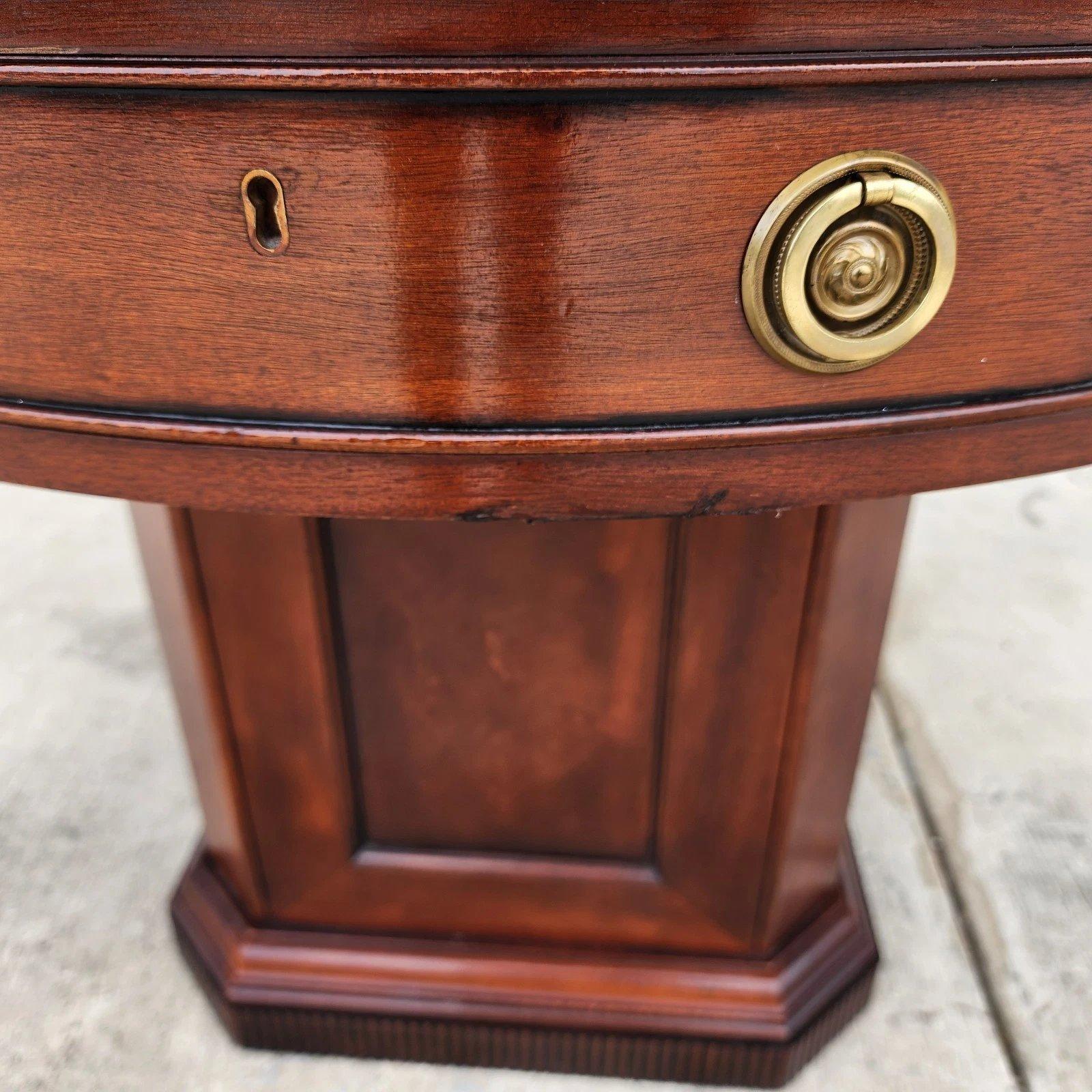 Ralph Lauren Mahogany Library Center Table For Sale 11