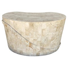 Maitland Smith Tessellated Stone Sculptural Coffee Side Table