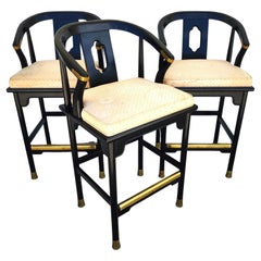 James Mont Ming Asian Bar Stools by Century Furniture