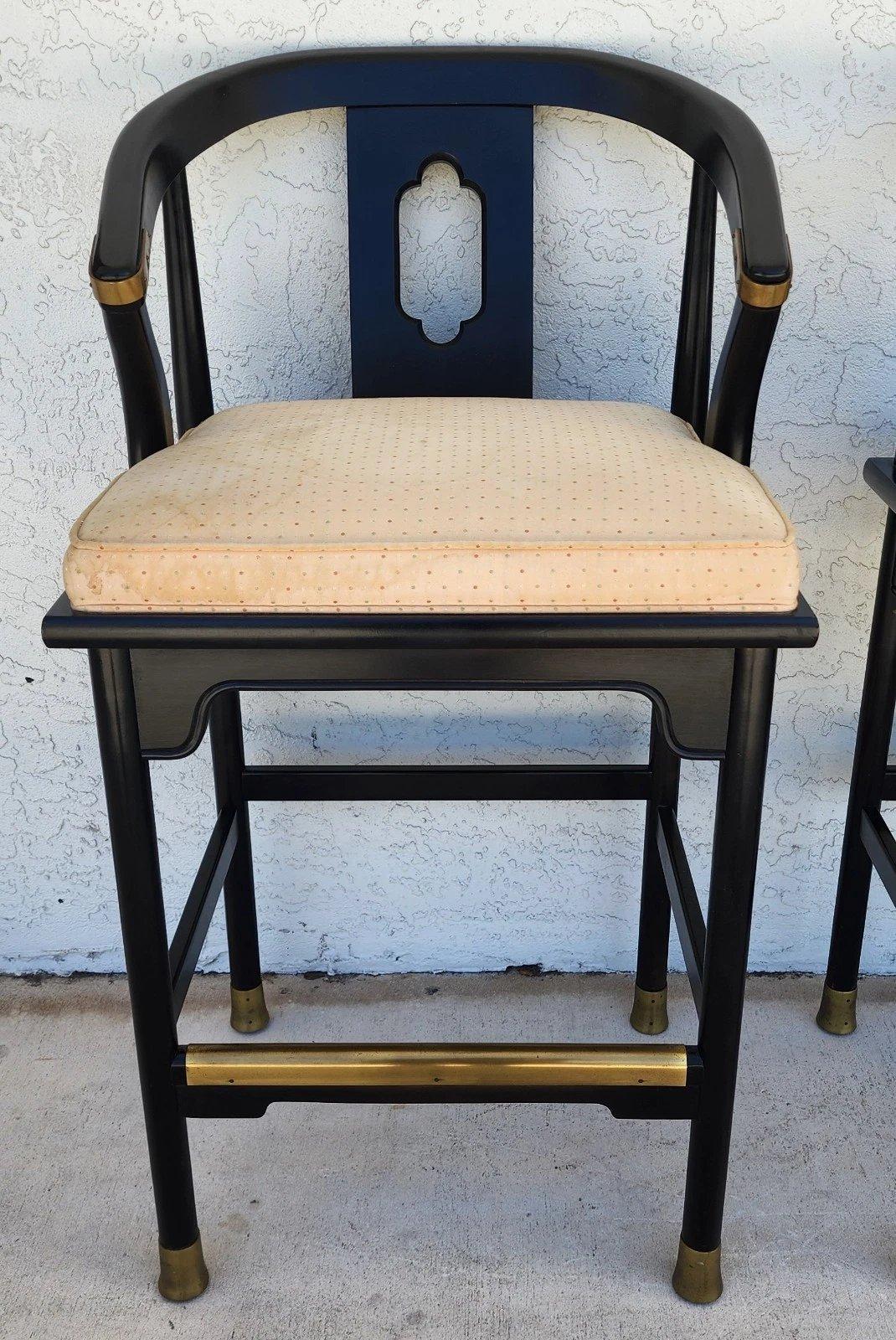 Sgabelli da bar asiatici Ming Ming di James Mont by Century Furniture in vendita 1
