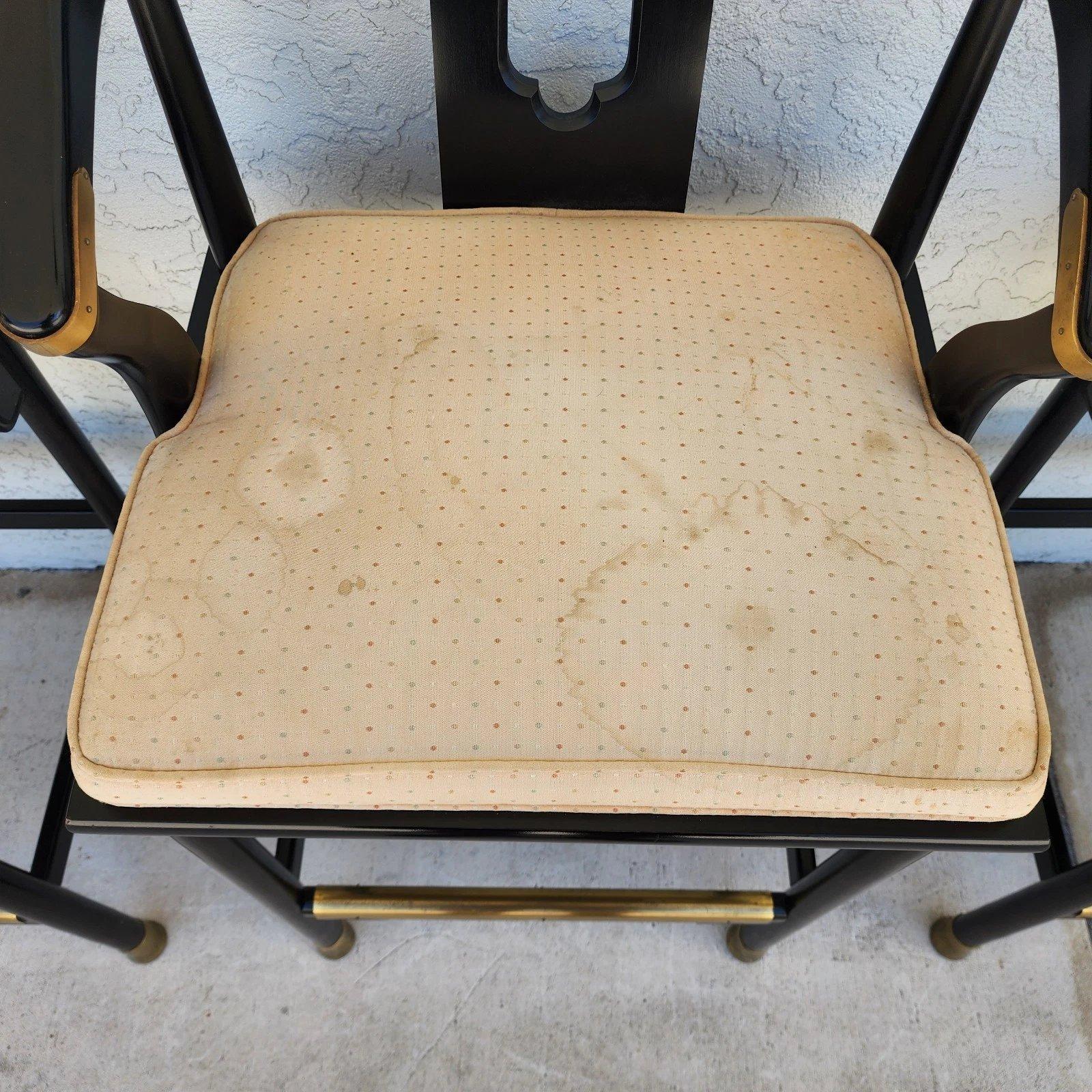 Sgabelli da bar asiatici Ming Ming di James Mont by Century Furniture in vendita 7