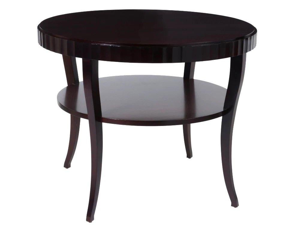 Modern Baker Barbara Barry Fluted Edge Table For Sale