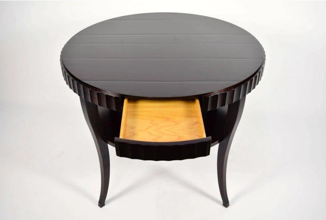 20th Century Baker Barbara Barry Fluted Edge Table For Sale