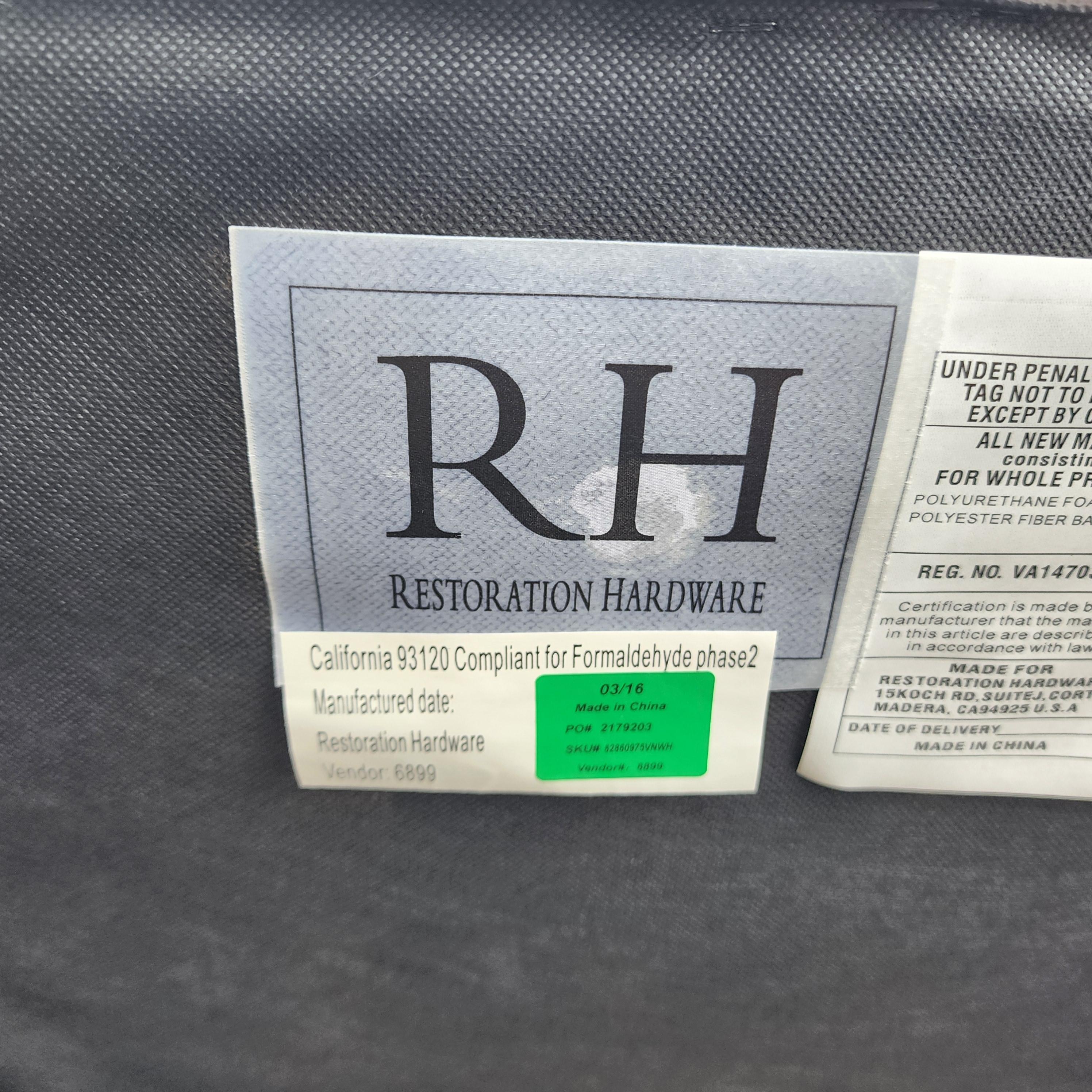 Restoration Hardware Low Belgian Slope Arm SLIPCOVERS ONLY 4er-Set im Angebot 9