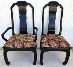 Set di 8 sedie da pranzo vintage BERNHARDT in stile Chinoiserie Ming