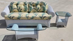 Lloyd Flanders English Garden Loom Wicker 3-teiliges Terrassenset für drinnen und draußen