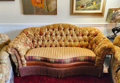 Carol Hicks Bolton Style English Tufted Roll Arm Sofa by BENTLEY CHURCHILL