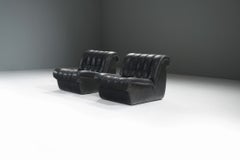 Stunning & Rare DS-85 Lounge Chairs (2) in black leather by De Sede Swiss