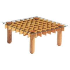 Italian architectural coffee table reminiscent of Gianfranco Frattini’s Kyoto