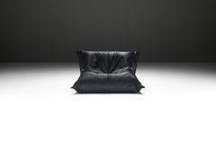 Rara poltrona YOKO - Pelle nera originale - Michel Ducaroy per Ligne Roset