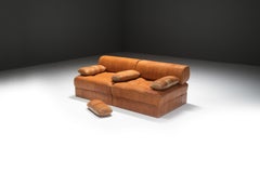 DS-88 patchwork cognac sofa by Team De Sede for De Sede Swiss