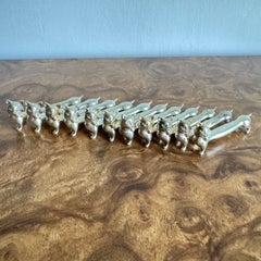 Mid-Century Modern Set of Cat Knife Rests