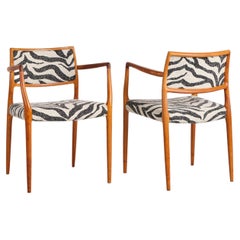 Juego de 2 sillones modelo 65 de Niels O. Møller, Dinamarca, 1968
