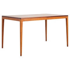 German Extendable Dining Table in Teak and Oak by Hartmut Lohmeyer, Mid-Century