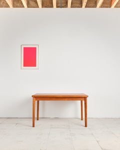 Mesa de comedor extensible danesa de Henning Kjærnulf, de teca, diseño de los años 60, MCM