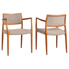 2er-Set Niels O. Møller Sessel Modell 65, MCM, Dänemark 1968
