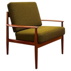 Grete Jalk Model 118 Lounge Chair for France & Son, Denmark, 1950s, MCM