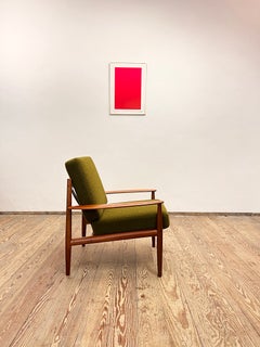 Grete Jalk Model 118 Lounge Chair for France & Son, Denmark, 1950s, MCM