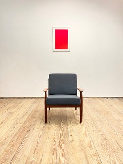 Grete Jalk Model 118 Lounge Chair for France & Son, Denmark, 1950s, MCM