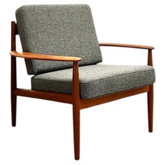Grete Jalk Model 118 Lounge Chair for France & Son, Denmark, 1950s, MCM