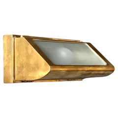 Midcentury Japanese Brass Wall Light, "Berth Light" , by Kokosha Co. Ltd, 1974.