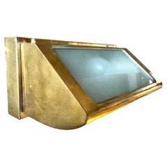 Midcentury Japanese Brass Wall Light, "Berth Light" , by Kokosha Co. Ltd, 1974.