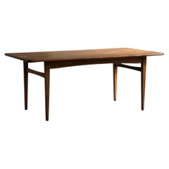 Rectangular teak coffee table, 1960s