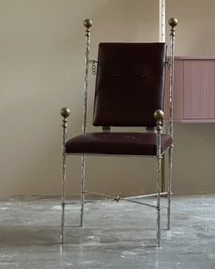 A pair of chairs created by designer-sculptor Felix Agostini in 1969, France.