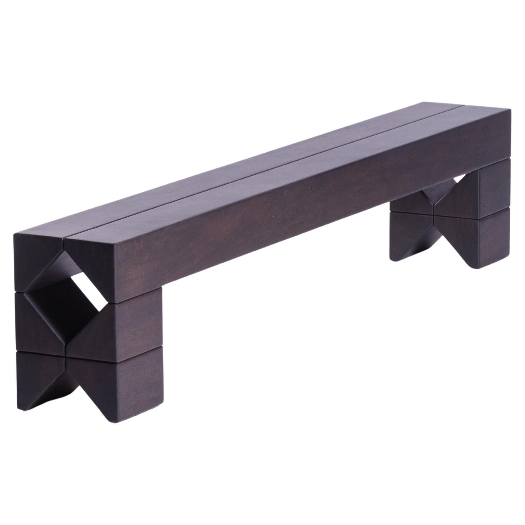 Panchina Salmon 200cm, Wood Wood Wood scuro Nature