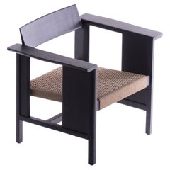 Phaka Lounge, Black Monkey Pod Wood and Natural Cords