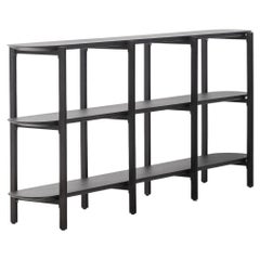 AERO shelf, Charcoal Black Monkey Pod Wood