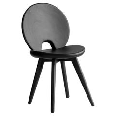 Lunar Chair, Charcoal Black Monkey Pod Wood