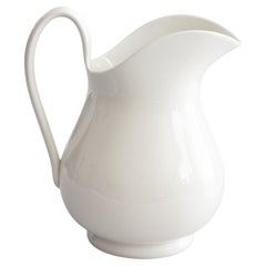 19th Century Dutch White Ironstone Pitcher