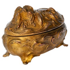 Antique Gilt Bronze Jewelry Cache