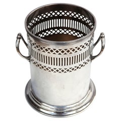 English Silverplate Champagne Bucket with Handles
