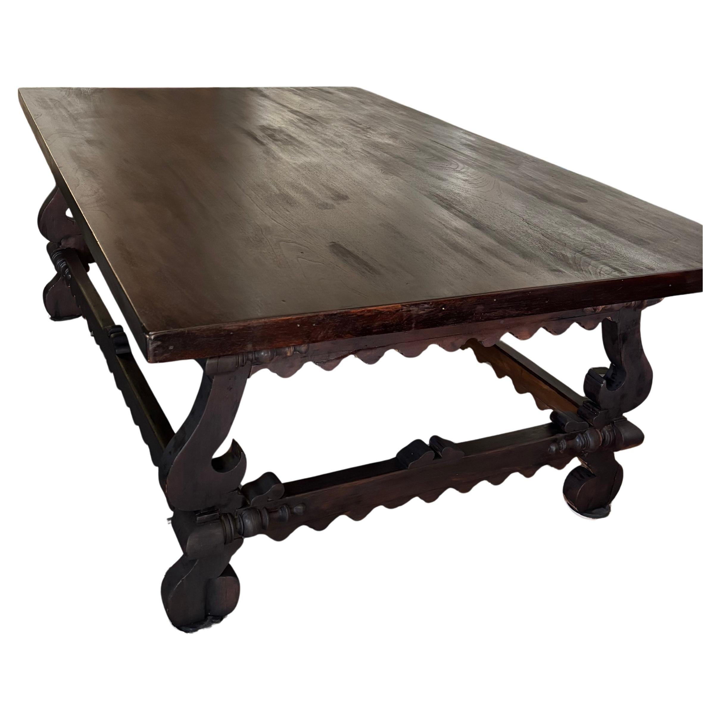 French Walnut Oversized Jacobean Dining Table in the works! For Sale