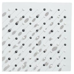 Dutch Contemporary Porcelain Wall Art 3rd Strophe Cut Circle by Jonne Stout