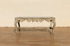 Vintage Baker Furniture French Provincial Marble Top Coffee Table