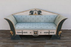 Early 19th Century Swedish Gustavian Neoclassical Sphinx Sofa, Parcel-Gilt