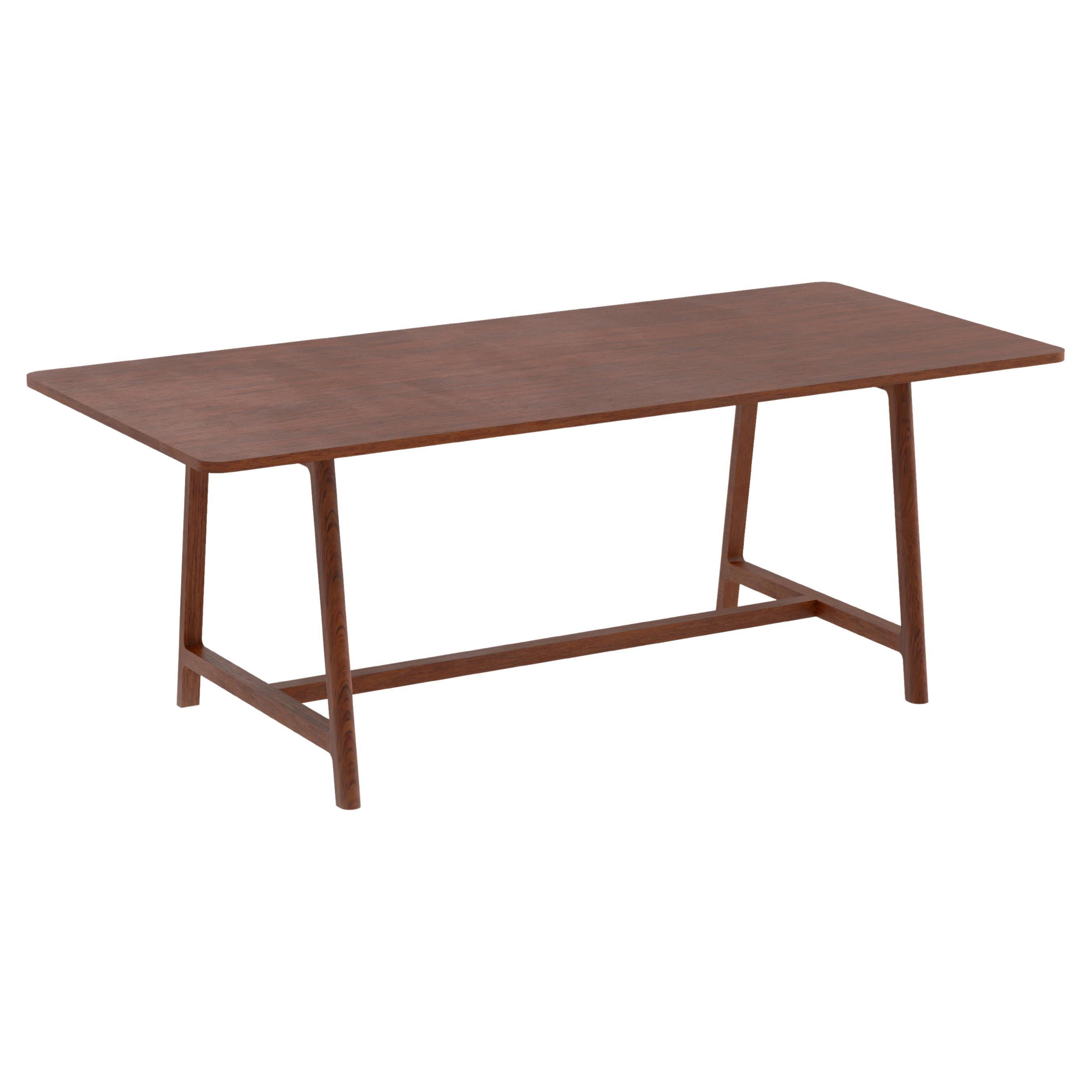 FRAME– Minimalist Retangular Dining Table in a Walnut Wood