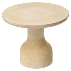 Minimalist Limestone Side Table Medium