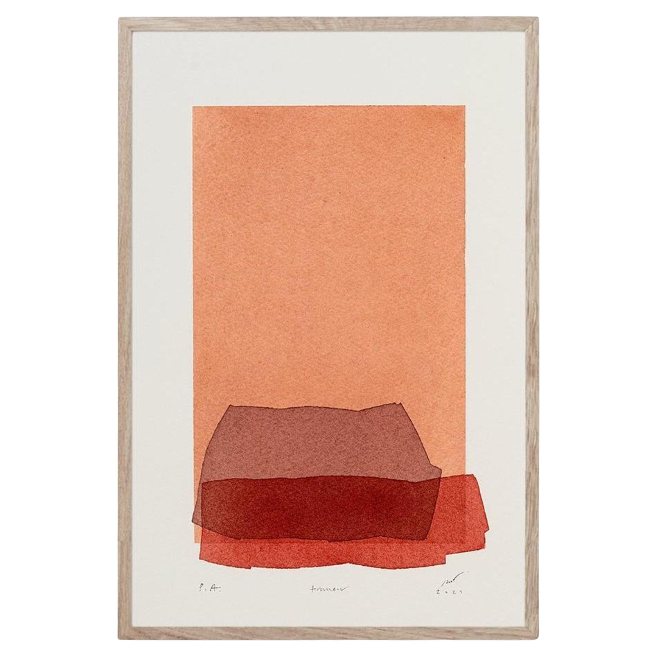 TAMEN - Minimalist Modern Watercolor Print (aquarelle moderne minimaliste)