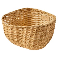 FURNA – Minimalist Storage Basket in Natural Wicker Weave, Small