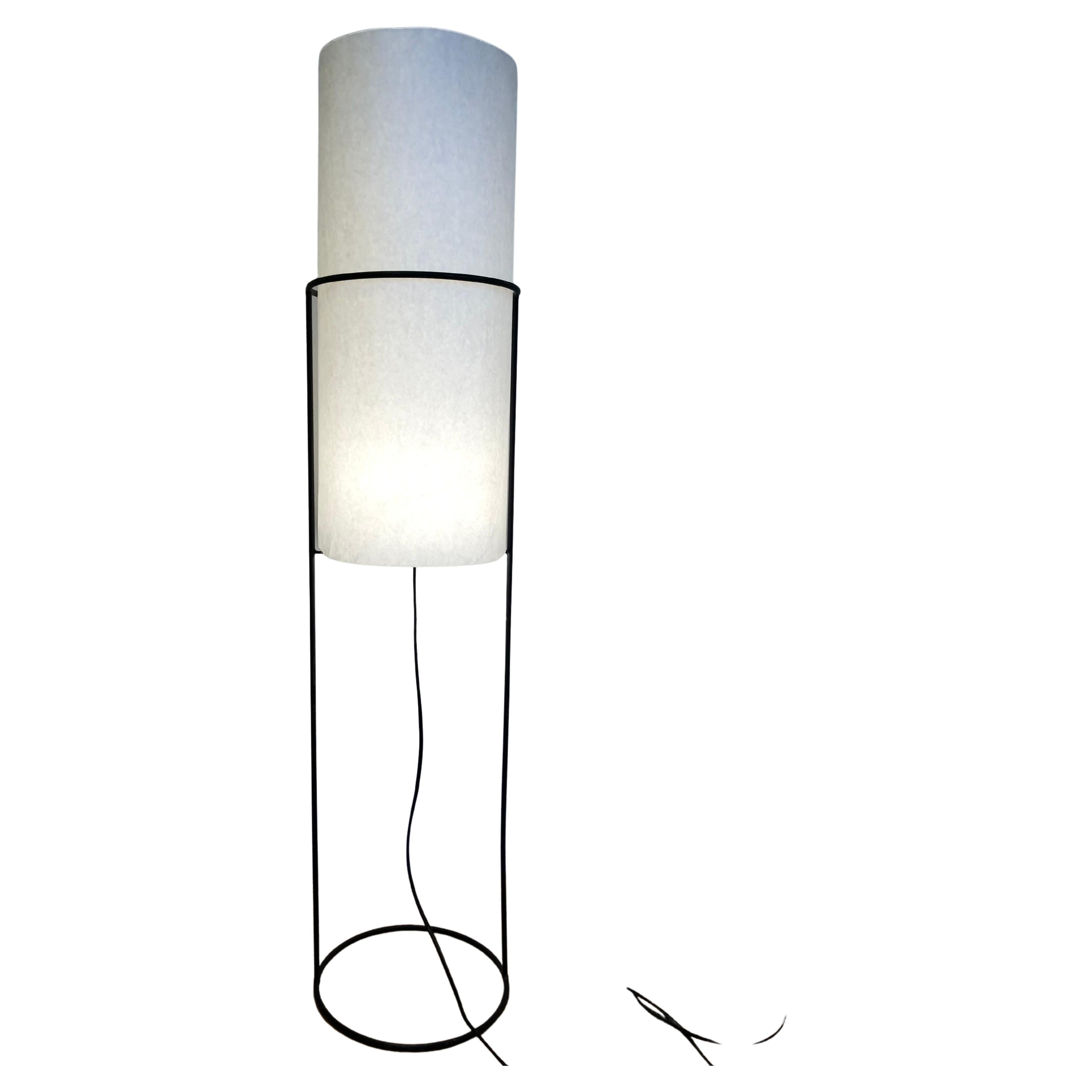 "Nonne" or "Nun" Floor Lamp by Carl Aubock, Vienna, Austria For Sale